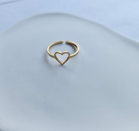 ANILLO CORAZON SIMPLE (ORO)